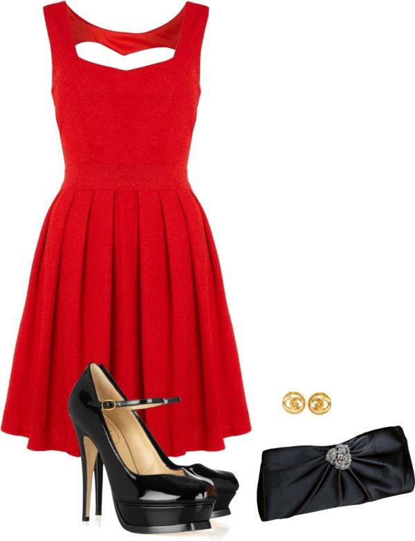 cute christmas party outfit! With black stockings | Cute christmas .