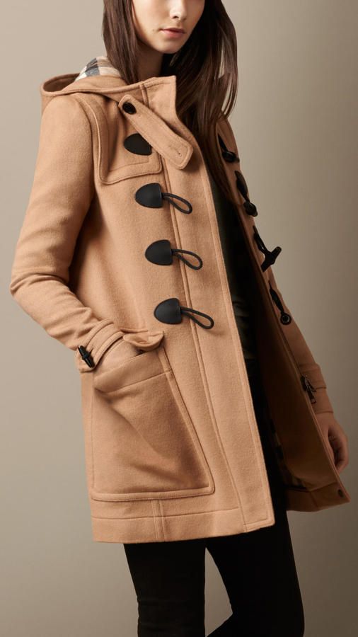 $995, Burberry Brit Straight Fit Duffle Coat | Duffle coat women .