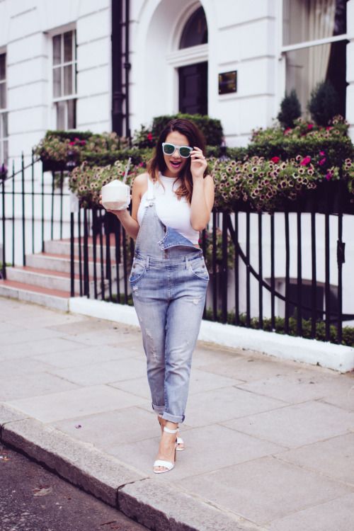 17 Popular and Trendy Dungarees Outfit Ideas | Casual style .