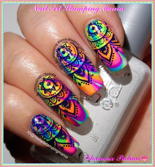 Water Marble Manicure With Born Pretty BP-L014 | Nail designs .