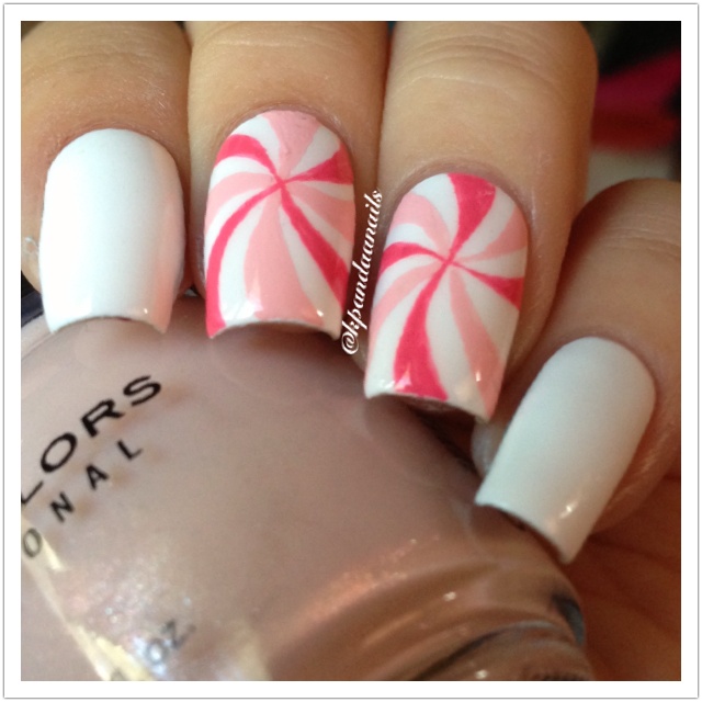 Easy Candy Swirls Nail Art 