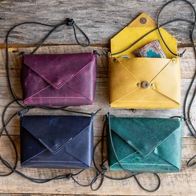 The Cecilia Fine Leather Envelope Purse | How to make handbags .