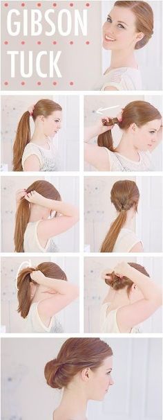 flight stewardess hairstyle - Google Search | Easy hairstyles for .