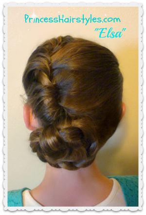 Elsa's Transforming Updo and Braid, Disney's Frozen Hairstyles .
