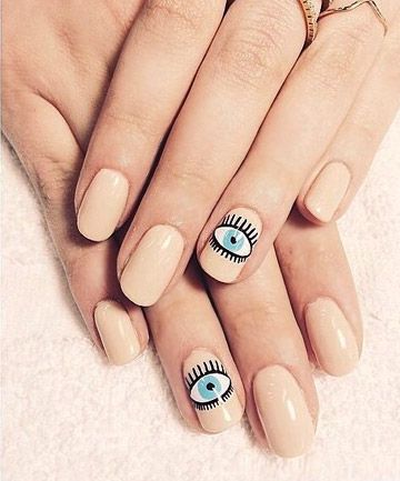 27 Cute Nail Designs You Need to Copy Immediately | Eye nail art .