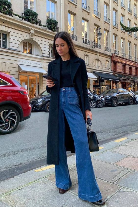 Fall And Winter Outfits With
   Flared Jeans