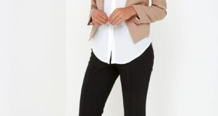 Business Trip Tan Cropped Blazer | Professional outfits .