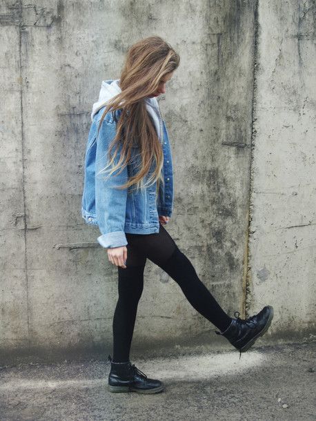 pewter doc marten boots outfit | denim jacket denim jacket hipster .