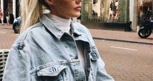 Trendy distressed oversized denim jacket. | Fashion, Fashion .