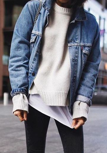 Denim jackets forever.... | Fashion, Casual outfits, Fashion ins