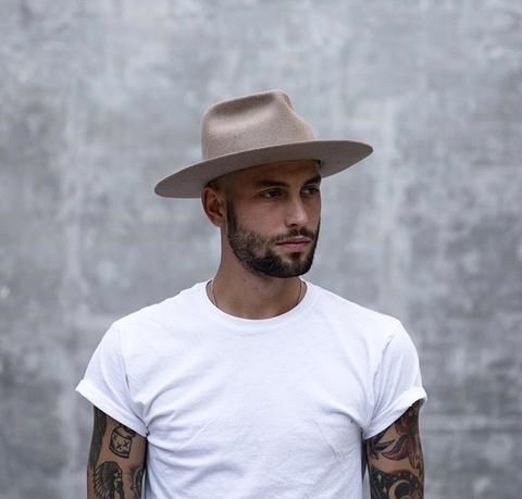 Dylan Wide Brim Hat: Tan | Mens hats fashion, Mens dress hats .