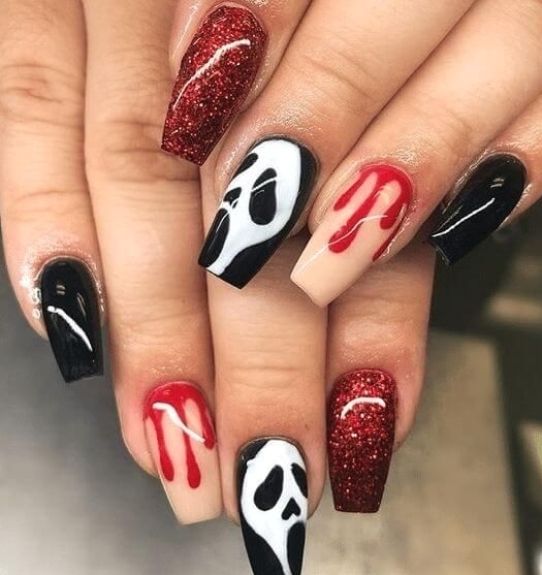 Fall & Halloween Nail Inspiration | Unhas camufladas, Unhas .