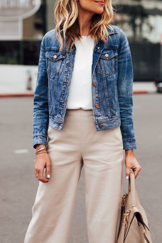 REVISTA DE FIM DE SEMANA | Denim jacket outfit, Jacket outfits .