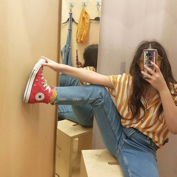 Basic Androgyny Inspo | Red converse outfit, Outfits with converse .