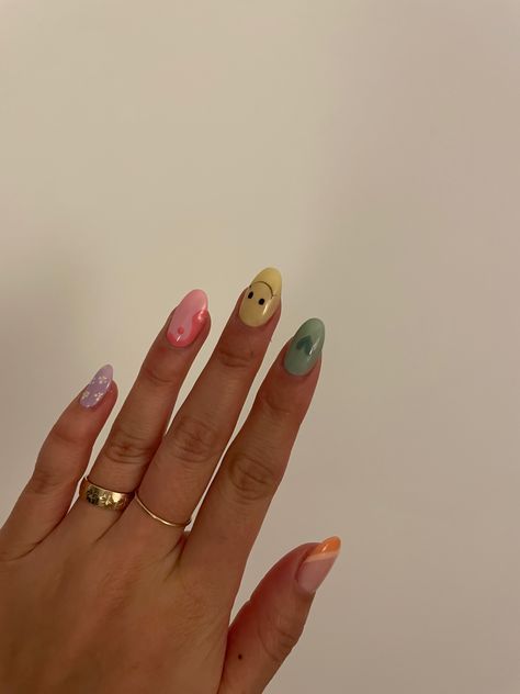 hadley_ | Acrylic nails, Summer nails, Cute nai
