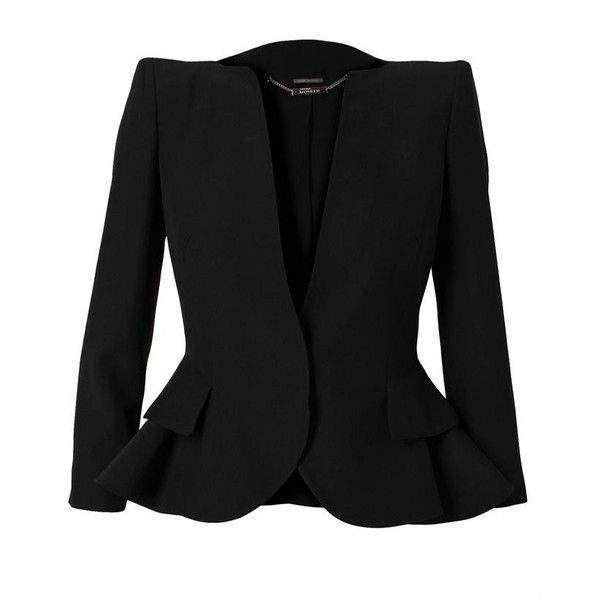 ALEXANDER MCQUEEN Tailored Peplum Jacket ($2,245) ❤ liked on .