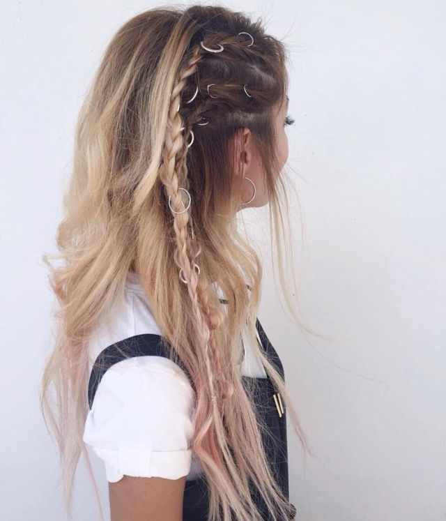 Pierced braid | Long hair styles, Pinterest hair, Hair styl
