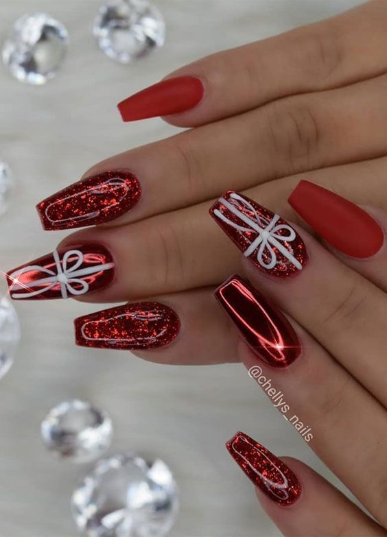 70+ Festive Christmas Nails You Should Try In 2022 | Unhas .