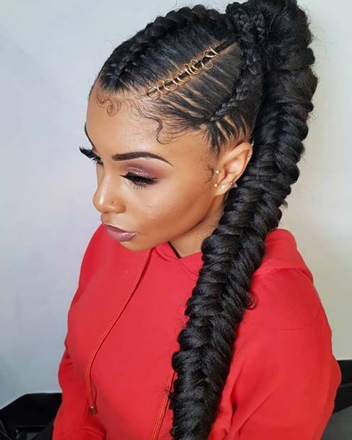 63 Best Braided Ponytail Hairstyles for 2020 - StayGlam | Braided .
