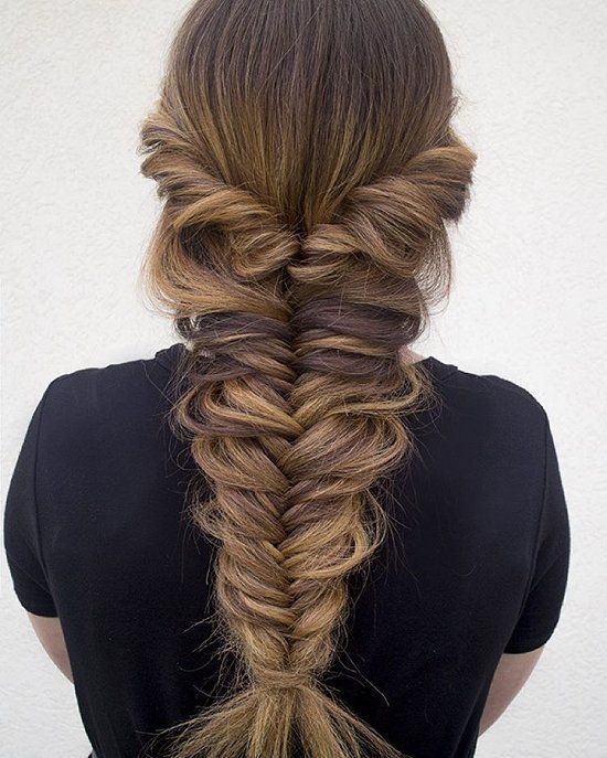 Amazing Fishtail Braid Ponytail