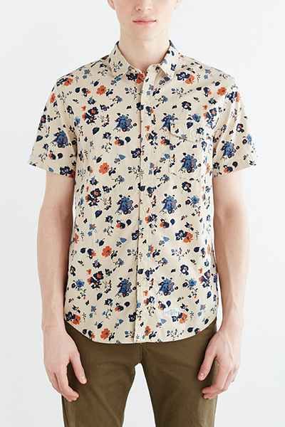 CPO Hollis Printed Palm Button-Down Shirt | Casual shirts, Shirts .