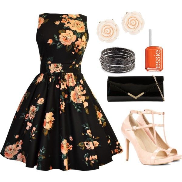 Midnight Floral | Fashion, Cute outfits, Pretty dress