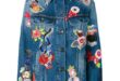 Saint Laurent floral patchwork denim jacket (13 760 PLN) ❤ liked .