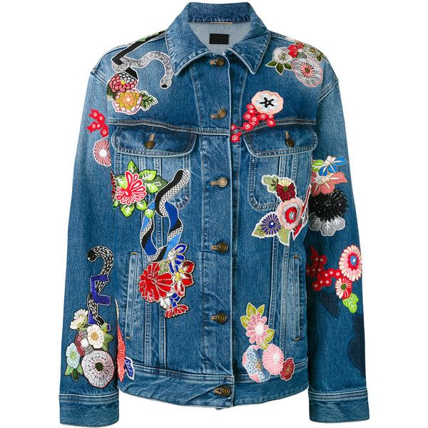 Floral Patchwork Denim Vest
     