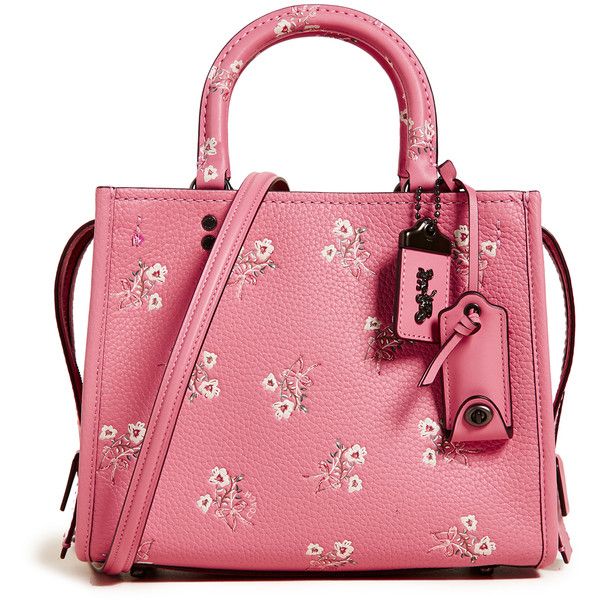 Coach 1941 Floral Bow Print Rogue Bag 25 (£470) ❤ liked on .