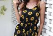 Summer Sunflower Floral Print Women Strap Sleeveless Fashion .