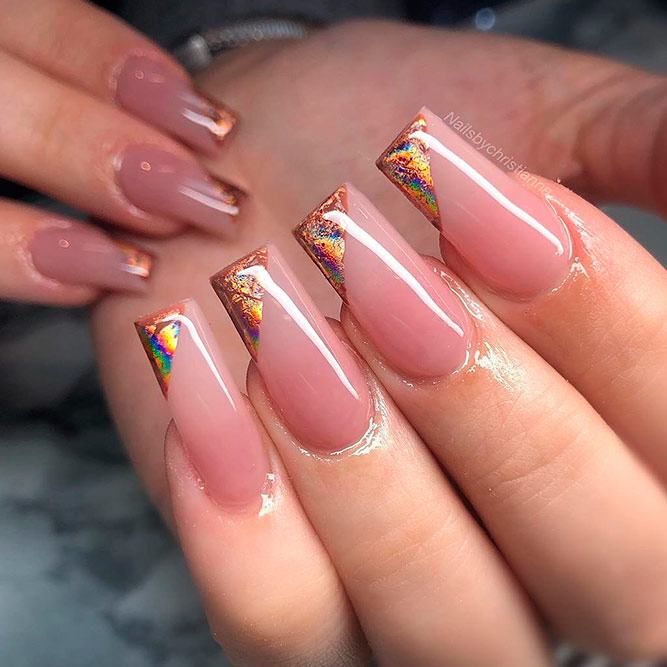 33 Stunning Gold Foil Nail Designs To Make Your Manicure Shine .