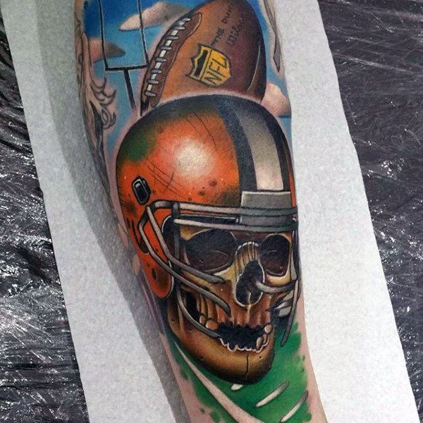 70 Football Tattoos For Men - NFL Ink Design Ideas | Football .