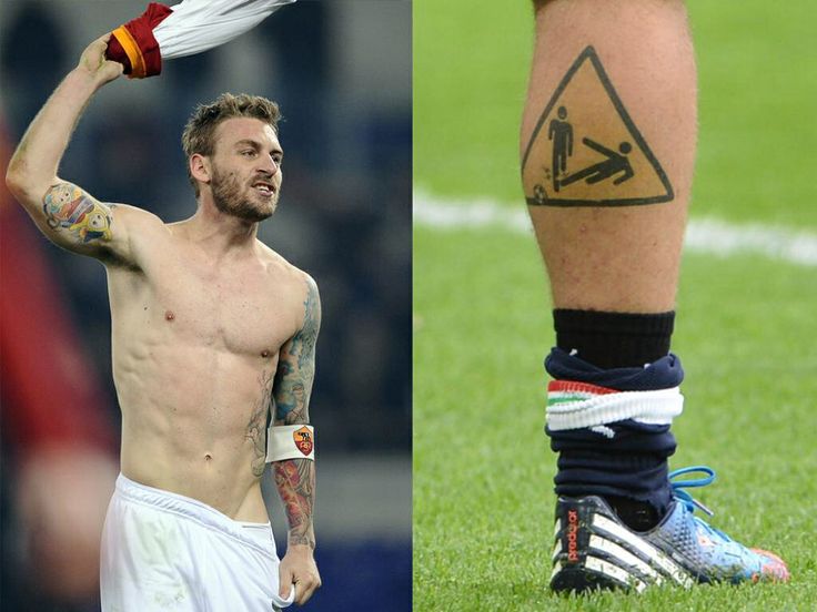 Daniele De Rossi, AS Roma, tattoo, tatts, tattoos, football .