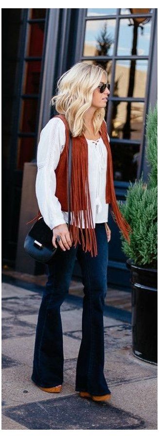 Fringe Vest Outfits Ideas