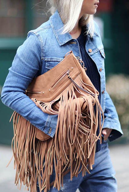 Fringed Clutch for look
      Stylish