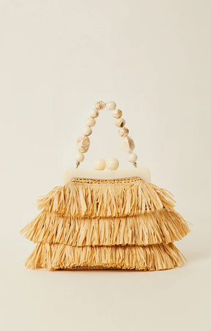 BTB Los Angeles Nyla Raffia Fringe Clutch ~ Natural – Show Me Your .