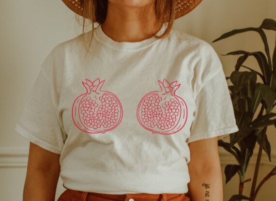 Pomegranate Shirt Pomegranate Fruit Shirt Pomegranate Boob - Etsy .