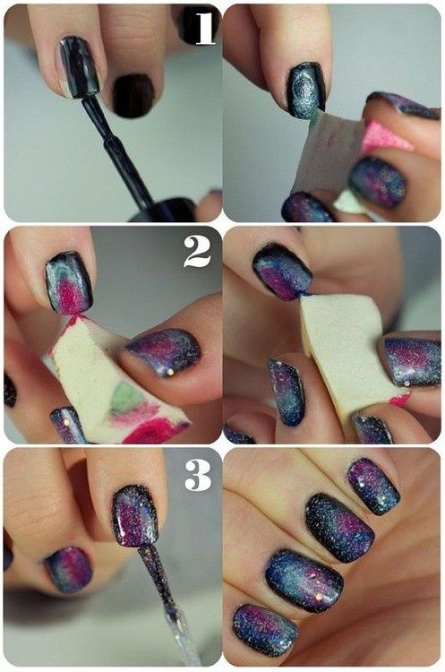 Galaxy Nail Tutorial | Nails, Galaxy nails tutorial, Space nai