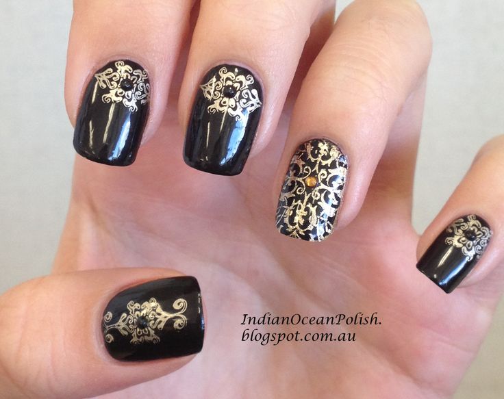 Indian Ocean Polish: Great Gatsby Inspired Baroque Nails | Indian .