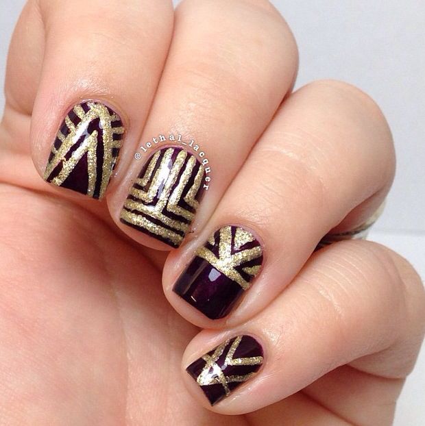 Pin by Cristina Ramirez on Roaring 20's + Party | Art deco nails .