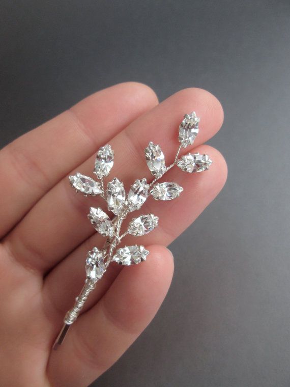 Bridal Hair Pin Crystal Bobby Pin Wedding Crystal Bobby Pin - Etsy .