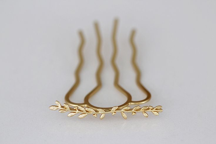 Twig Branch Hair Prong Gold Leaf Stick Rose Gold Leaves Gold .