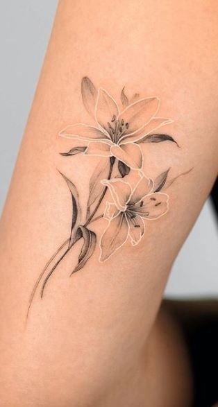 Beautiful Lily Tattoos | Elegant tattoos, Tattoos, Simplistic tatto