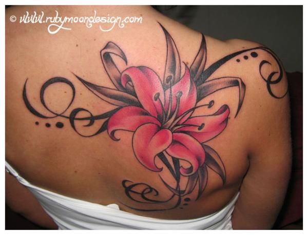 55+ Awesome Lily Tattoo Designs | Art and Design | Lily flower .