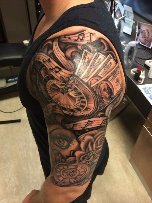 Sleeve Tattoos for Men | Half sleeve tattoo, Cool half sleeve .