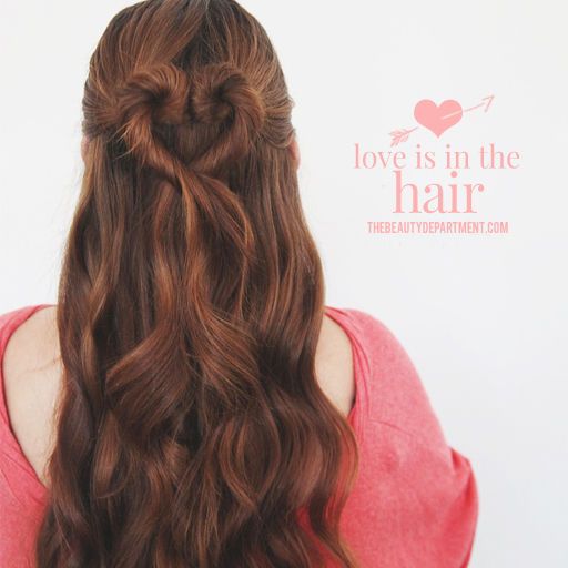 THE HEART BUN | Valentine's day hairstyles, Heart hair, Beautiful ha
