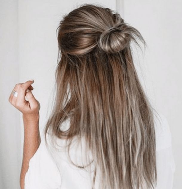 35 Best Half-Up Bun Hairstyles That Don't Look Messy | Bun .