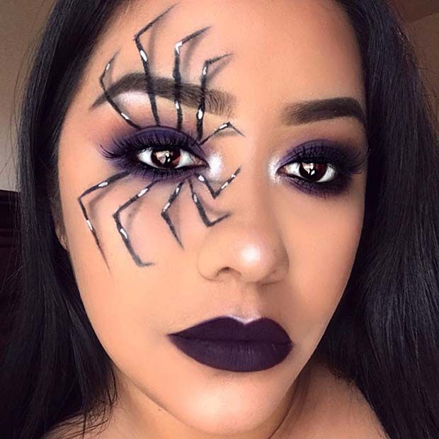 41 Stunning Halloween Eye Makeup Looks - StayGlam | Halloween eye .