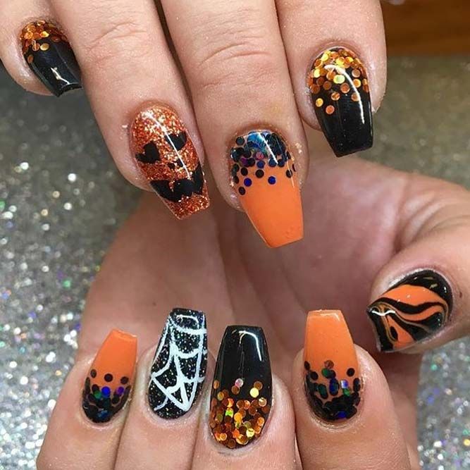 30 Top Halloween Nail Art Ideas | Cute halloween nails, Halloween .