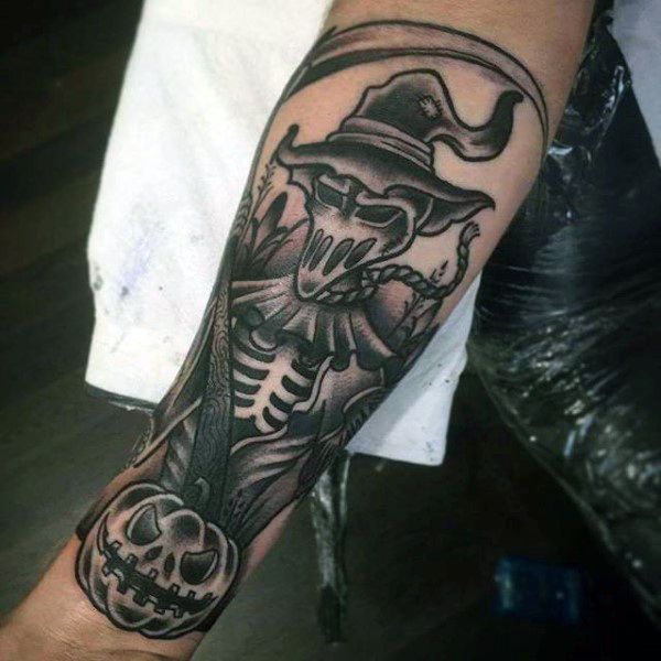 80 Halloween Tattoo Designs For Men - Ghoulish Grandeur .